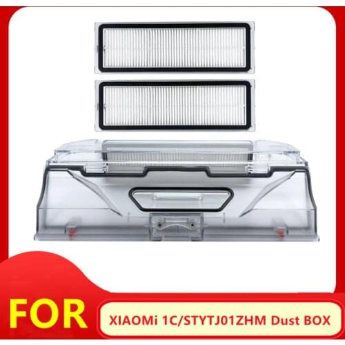Dust box- Filter- screen Full coverage Drag the cloth XIAOMI Mijia 1C STYTJ01ZHM Robot Vacuum Cleaner parts