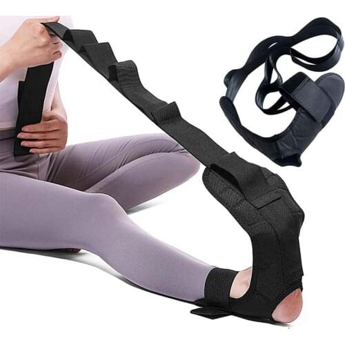 Yoga Stretching Strap Belt with Loops Ankle Leg Stretcher Stretching Bands Belts for Leg and Foot Stretch Assist