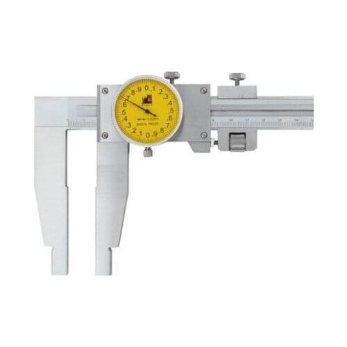 0-500MM-600MM resolution 0.02MM single claw Shock proof dial vernier calipers shock proof with watch slide gauge indicator