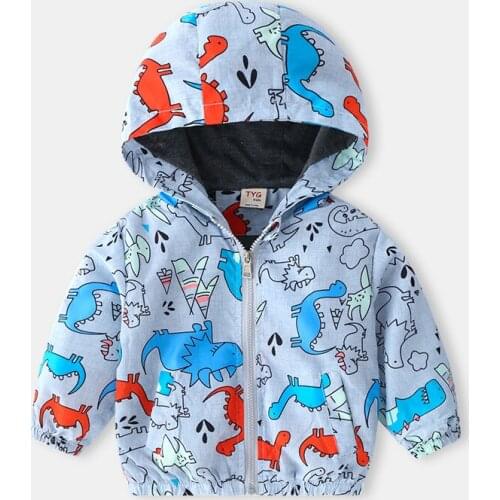 Cartoons Spring Autumn Boy Coat Overcoat Top Kids Costume Teenage Gift Children Clothes High Quality Plus Size