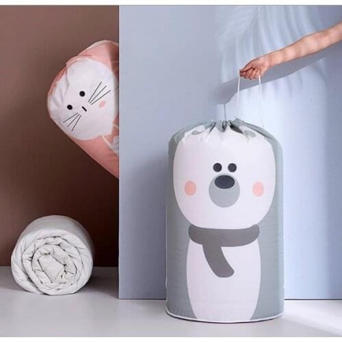 Clothes Quilt Storage Bags PEVA Waterproof Drawstring Bags Large Home Eco Reusable Packing Bags Pillow Packing Organizer