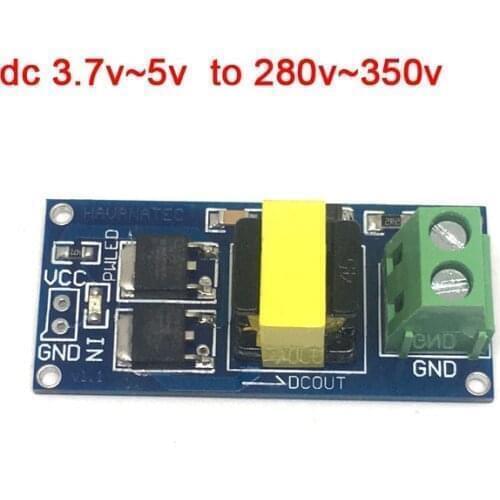 High Voltage DC-DC Boost Converter DC 3.7V-5V Step up to 280v-350V 400V DC Power PSU Module Capacitor Charge charging Control