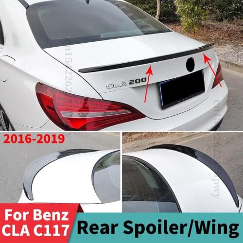 Roof Rear Spoiler Wing Tail Tuning Accessories Racing Boot Lip Refit Decoration For Mercedes Benz CLA C117 2016 2017 2018 2019