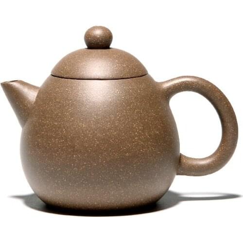 Tea pot marked real yixing zisha LongDan pot Dragon egg shape purple grit pot 120ml Chinese kungfu tea pots