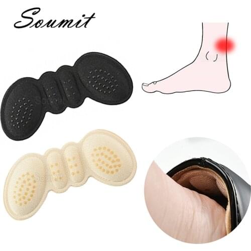 Women Insoles for Shoe High Heels Butterfly Adjust Size Adhesive Heel Liner Grip Protector Sticker Pain Relief Foot Care Inserts