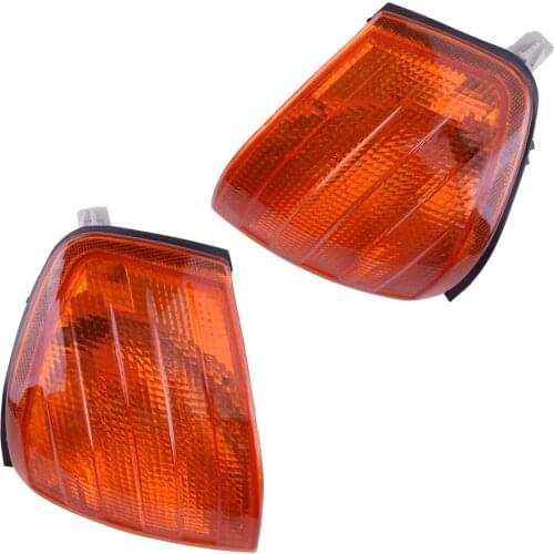 1 Pair Car Amber Corner Turn Signal Light Lamp 2028261143 Fit For Mercedes Benz C Class W202 1994 1995 1996-2000 2028261243