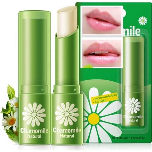1PC Chamomile Lasting Moisturizing Lip Balm Natural Plant Colorless Anti-crack Repair Lip Balm Lipstick Light Scent Cosmetic