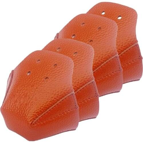 4 Pcs Toe Cap Guards Protectors Toe Caps Artificial Leather Roller Skate Cap Protectors for Quad Roller Skate