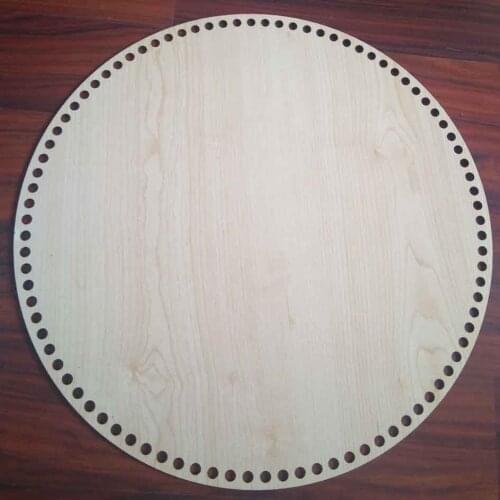 Wood 40 cm diameter plate
