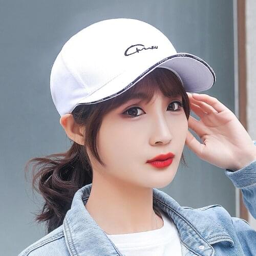 Women Letter Baseball Caps 2021 Spring Female Adjustable Snapback Caps Woman Men Unisex Fashion Casquette Hat Black White
