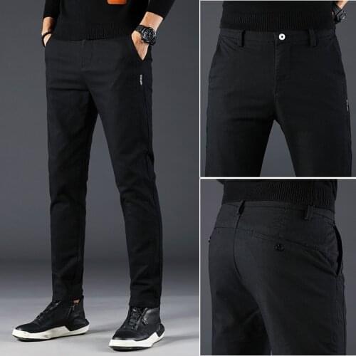2020 Spring Autumn Slim Straight Pant Men New Fashion Men Casual Pants Male Business Trousers Pants Men