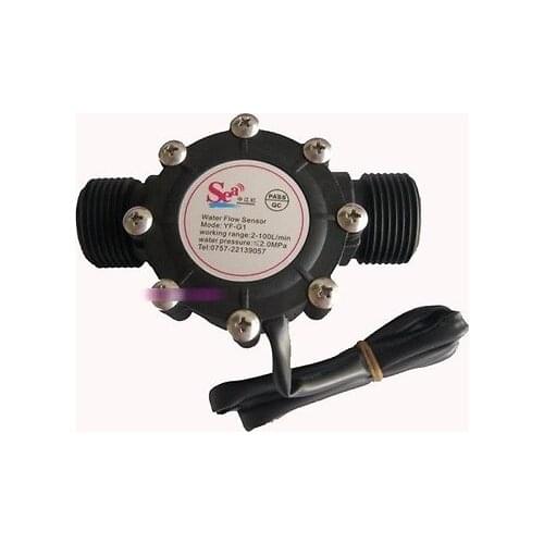 F036 G1 Water Flow Sensor Hall Flow Sensor Switch Flow Meter Flowmeter Water Control Counter DN25 2-100L/min