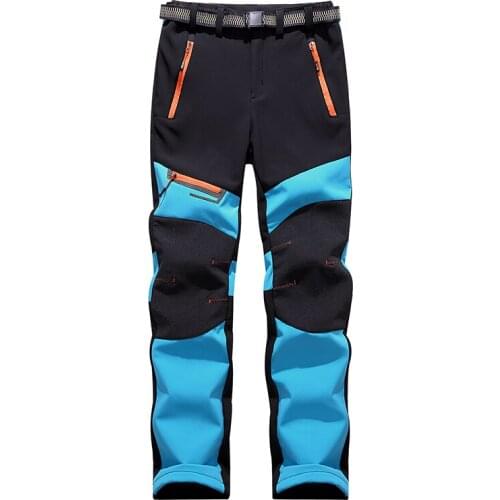 Softshell Hiking Fleece Pants Outdoor Sports Women Winter Thick Warm Skiing Camping Trekking Trousers Waterproof Windproof Pants