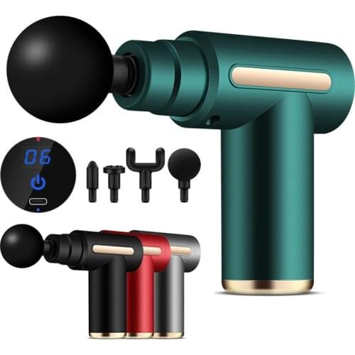 Massage Gun Fascia Gun Deep Muscle Relax Massage Electric Massager Fitness Equipment Noise Reduction Design Neck Massager