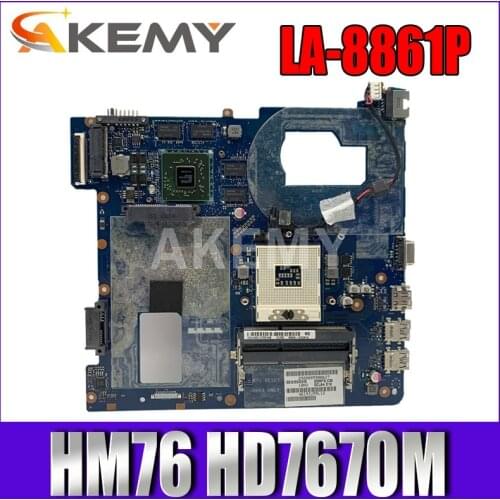 Akemy QCLA4 LA-8861P motherboard For Samsung NP350 NP350V5C 350V5X HM76 HD7670M BA59-03397A BA59-03553A BA59-03538A BA59-03393A