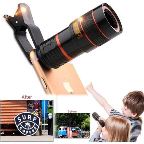 Mini Monocular Phone Photography 8X HD Monocular Telephoto Lens for iPhone XS 8 7 6 Plus For Samsung For Huawei Smartphone