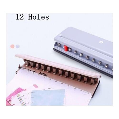 T Hole Round Hole Multi-function Punching Machine Disc Dinding Loose-Leaf Puncher Adjustable Punch Book Mushroom Hole Puncher
