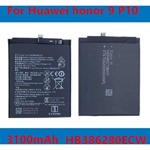 New for Huawei HB386280ECW Rechargeable Li-ion phone battery For Huawei honor 9 P10 Ascend P10 3200mAh+Tools Kits