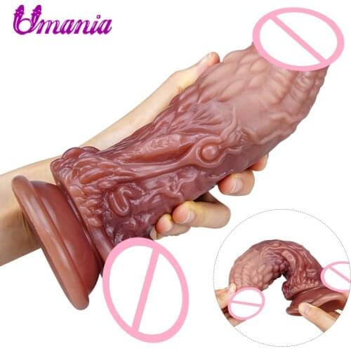 Huge Dildos Silicone Anal Vagina Sex Toys For Women Lesbian Animal Monster Dragon Penis With Suction Cup Vaginal Stimulator