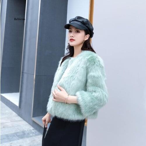 Autumn and winter new fashion fox fur coat womens short slim thickened fur fur coat
