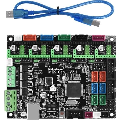 Makerbase 3D printer board MKS Gen L V2.1 controller compatible with Ramps1.4/Mega2560 R3 support A4988/TMC2208/TMC2209 drivers