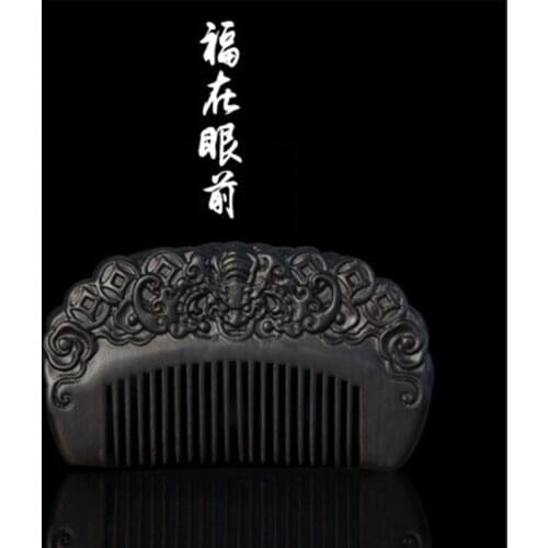 Professional Health Care Comb Anti-static Massage Black Sandalwood Comb Handmade Beauty Hair Brush