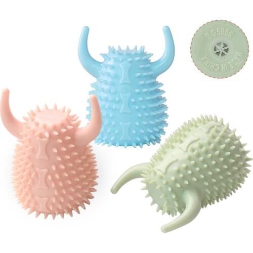 Rubber Pet Molar Brushing Stick Clean Dog Teeth Toy Bite Resistant Cat Squeaky Interactive Chew Toothbrushes Hedgehog Toys