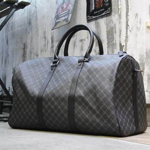 Luxury Designer Men Luggage Weekend Bag Travel Fitness Bag PU Brand Business Shoulder Bag Large Capacity Travel Duffle Bag