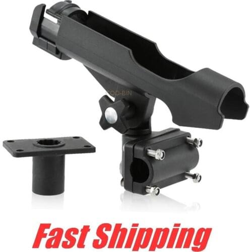 Fishing gear accessories for Fishing Rod rack Holder 360 degree Rotate Adjustable Removable Support Tools Kayaking boat bracket