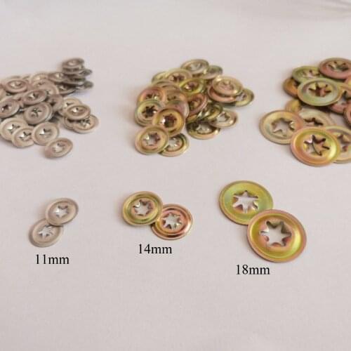11mm/14mm/18mm width metal washer for smooth stem eyes nose and stem doll nose eyes mouth findings--size option--100pcs/lot