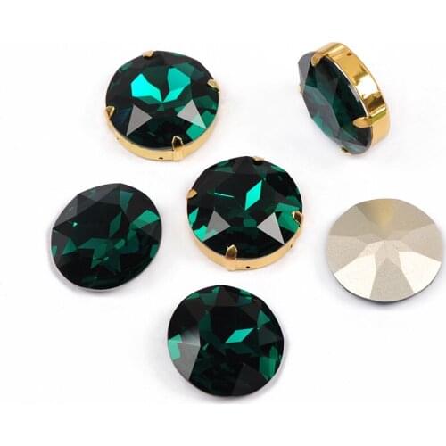 Blue Zircon Glass Strass Rhinestone Sew On Clothes Wedding Dress DIY Fashion Rhinestone Decoration Jean Jewelry Accessories