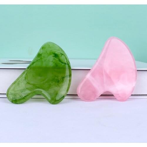 Natural Resin Gua Sha Scraper Board Massage Guasha Stone For Face Neck Skin Lifting Wrinkle Remover Face Eye SPA Beauty Tool