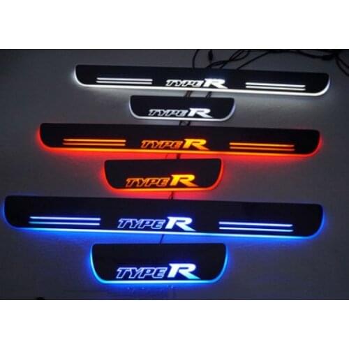 Osmrk led moving door scuff for Honda Civic X Accord X 10th CRV RW 5th 2018 -2020 dynamic door sill plate flat lining guards