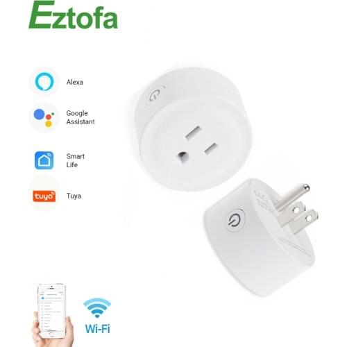 Wifi Smart Power Supply Socket Portabl 10A US Standard Plug Intelligent Timer Socket Electric Tuya Smart Wireless Remote Control