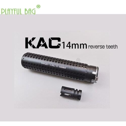Outdoor sports fun toy KAC quick release silencer 14mm reverse tooth front tube bump tube water bullet gun accessories MD42