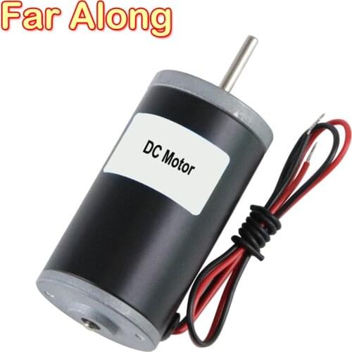 1 Piece Micro Permanent Magnet DC High Speed Motor 4000/5000/8000RPM DC 12V 24V Adjustable Speed Reversible Low Noise