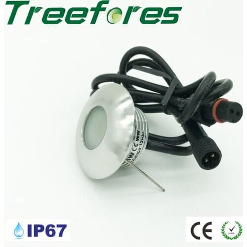 1W IP67 DC 12V Mini LED Bulb Downlight 30mm Home Hotel Swimming Pool Bathroom Spot Lamp Waterproof Sauna Lights CE RoHS