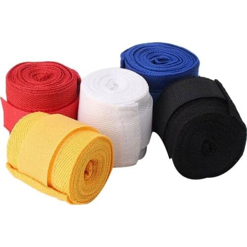 2.5mx5cm Boxing Sports Cotton Strap Bandage Cover Muay Taekwondo Hand Glove Wrap Pants for Foot Bandage Reflective Tape tools