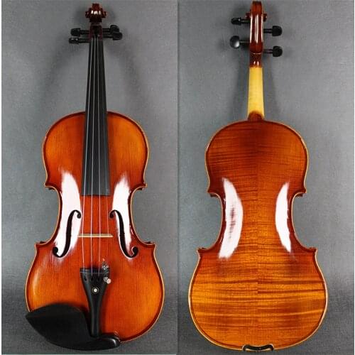 4/4 Flamed Violin ! 4/4 скрипка One Listed!! 4/4 바이올린 كمان Good Flamed Free Case and Bow