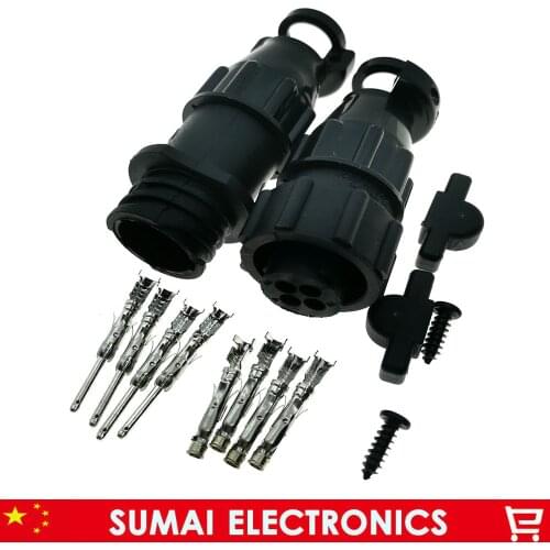 4 Pin AMP/TE 206060-1 182647-1/182919-1 206153-1 auto sensor plug connector for SMEMA Car,4P plug with Pin and 1-206062-4