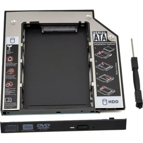 Brand New Universal SATA to SATA 2nd HDD Caddy 12.7mm SATA 3.0 for 2.5 Inch SSD HDD Case Enclosure for NoteBooks Optical Bay