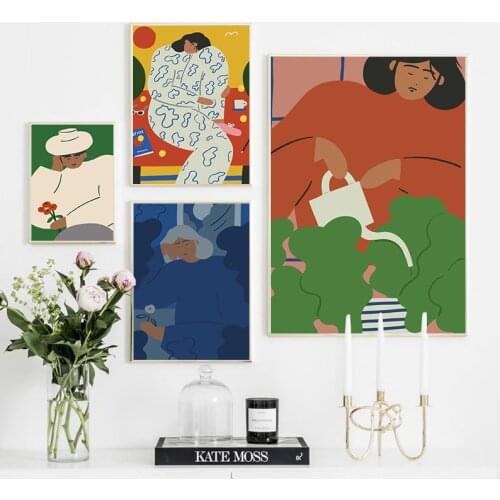 Abstract Figure Matisse Wall Art Canvas Painting Nordic Canvas Posters And Prints Vintage Wall Pictures For Living Room Decor