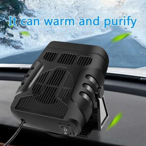 Car Heater Air Cooler Fan Heating Defrosting Tool Easily Installation Demister Defroster 12V/24V Personal Car Elements