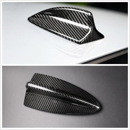 For BMW 3 Series E90 E46 M3 2012-2018 Car Exterior Roof Antennae Trim Cap Sticker Carbon Fiber Shark Fin Antenna Aerial Cover