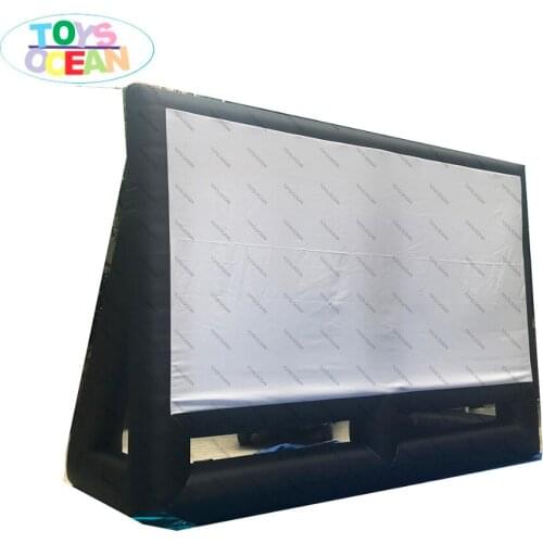 Giant outdoor inflatable movie screen projector for advertising