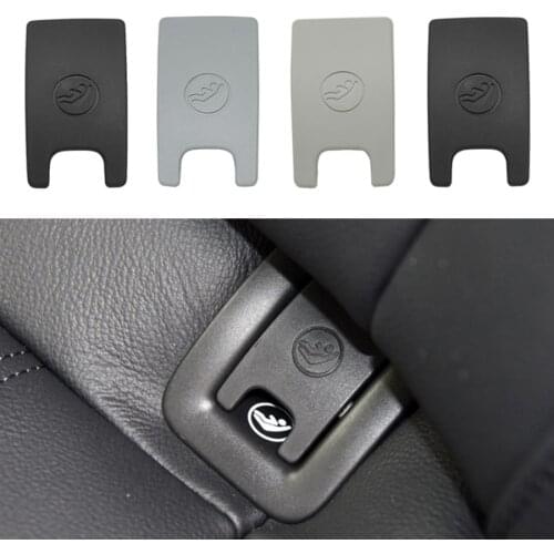 Car Rear Child Seat Anchor Isofix Slot Trim Cover Button for Audi A4 A6 4G8887187 Car ISOFiX Cover Child Restraint Black Gray