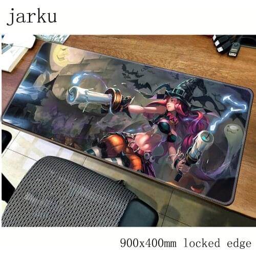 Miss fortune pad mouse computador gamer mause pad 900x400X2MM padmouse big locrkand mousepad ergonomic gadget office desk mats