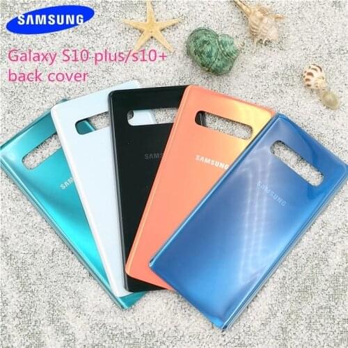 Samsung S10 Plus Battery Housing Cover Glass Rear Door Phone Replacement Repair Parts Protection Case For Galaxy S10 + SM-G9750