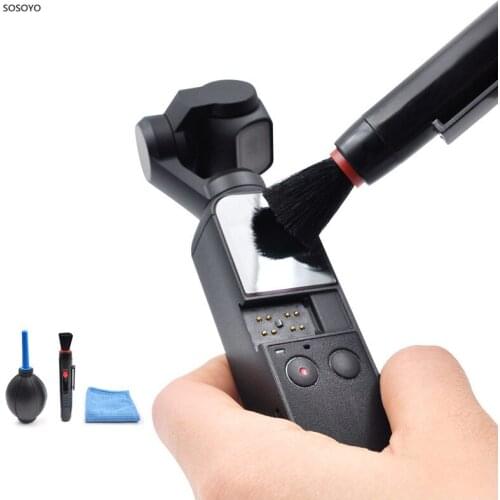 3 in 1 Clean Kit Lens brush Dust Cleaner cleaning Cloth Suit For Gopro 8 7 6 5 4 Dji Osmo Pocket Osmo Action Camera Accessories
