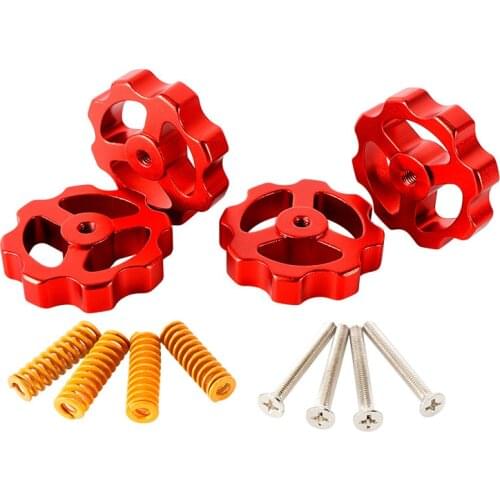 4PCS 3d printer DIY accessories CR10 M3/4 leveling nut assembly hot bed platform leveling screw kit